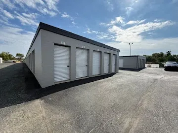 five drive up storage units